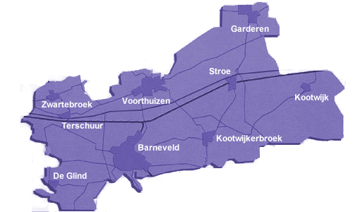 Kaart Gemeente Barneveld